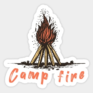 Camp Fire Sticker